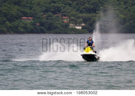 Wave Runner On The Beach
