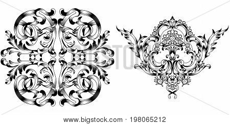 Vintage ornament, baroque ornament, scroll ornament, engraving ornament, border ornament, floral ornament, retro pattern, antique pattern, style acanthus pattern, foliage pattern, swirl pattern decorative pattern, filigree pattern. vector