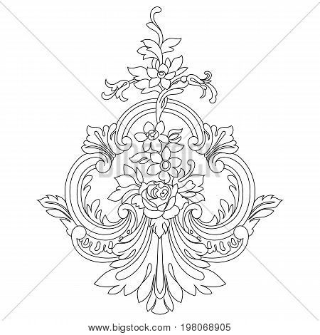 Vintage ornament, baroque ornament, scroll ornament, engraving ornament, border ornament, floral ornament, retro pattern, antique pattern, style acanthus pattern, foliage pattern, swirl pattern decorative pattern, filigree pattern. vector