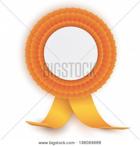 Colorful Rosette With Empty Paper Plate