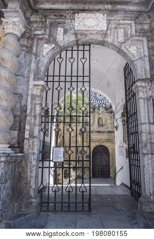 Cordoba, SPAIN - July 9, 2017: Church of San Pablo, situated in the street called 