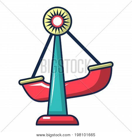Boat swing icon. Cartoon illustration of boat swing vector icon for web design