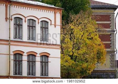 Old Buildings In Vyborg, Russia