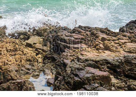 Water Forms And Effects All Over The Beach