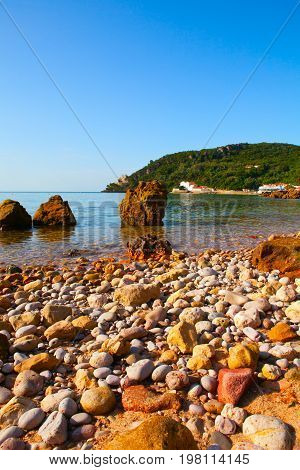 Portinho da Arrabida - beach in the Parque Natural da Arrabida Setubal Portugal