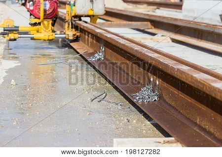 Boring Holes In The Rail
