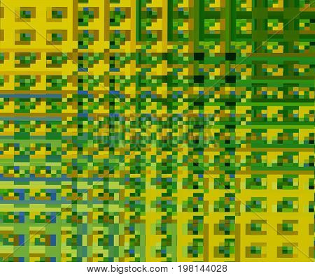 Abstract Green and Yellow in gradient background