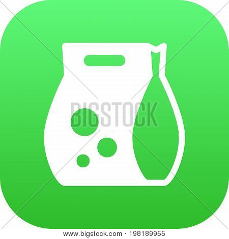 Vector Washing Powder  Element In Trendy Style.  Isolated Detergent Icon Symbol On Clean Background.