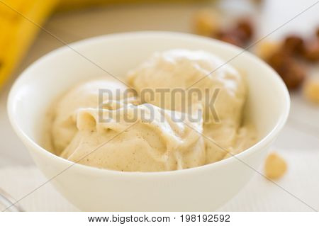 Icecream Made Of Frozen Banana