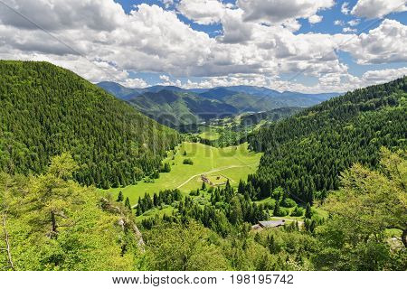 Mountain landscape from resort Malino Brdo SLovakia