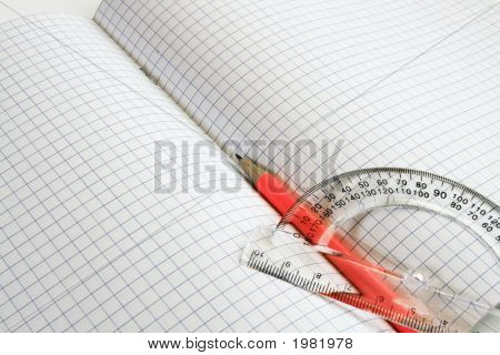 눈금자 및 수채화
