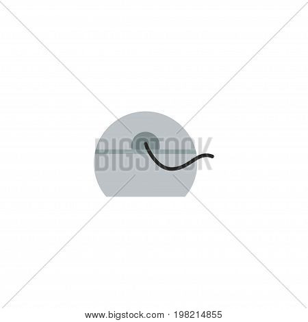 Flat Icon Floss Element. Vector Illustration Of Flat Icon Halitosis Isolated On Clean Background