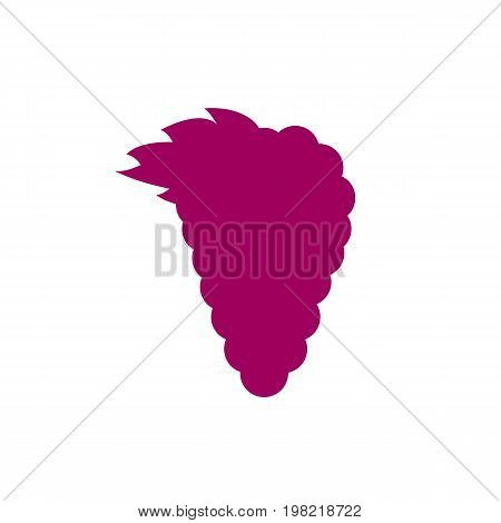 Grapes icon in flat style. Vector illustration for print, cards and creaive design