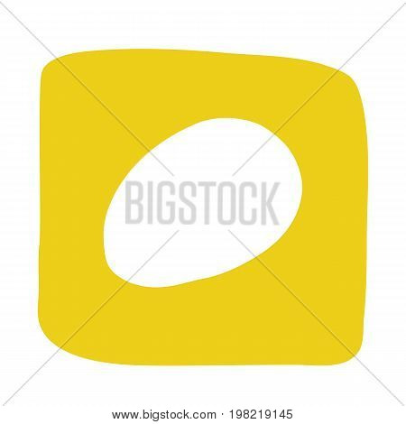 Mango icon in flat style. Vector illustration for print cards and creaive design