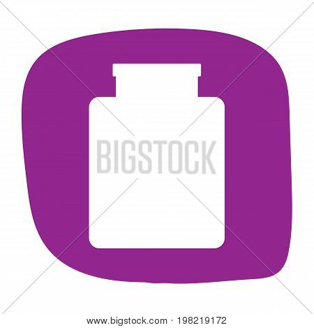 Jam icon in flat style. Vector illustration for print cards and creaive design