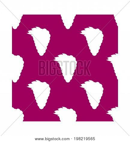 Grapes seamless pattern in flat style. Vector illustration for print fabric and creaive design
