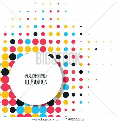 Vector color dot background. Abstract colour illustration