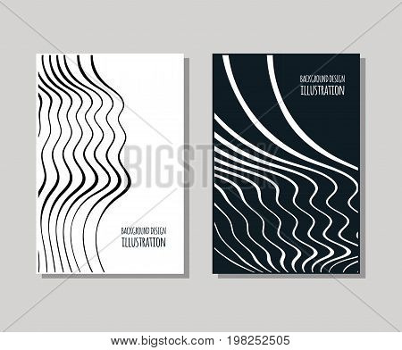 Minimal covers design set. Sample Stripc omposition Simple shapes with trendy gradients. Eps10 layered vector.