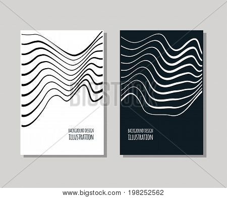 Minimal covers design set. Sample Stripc omposition Simple shapes with trendy gradients. Eps10 layered vector.