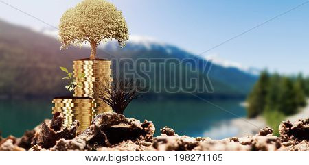 Close-up of garbage against snowcapped mountain range by river with reflection against sky