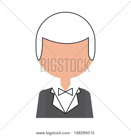 elegant man with bowntie vector illustration design