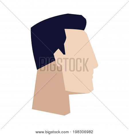 business man side view office worker manager vector illustration
