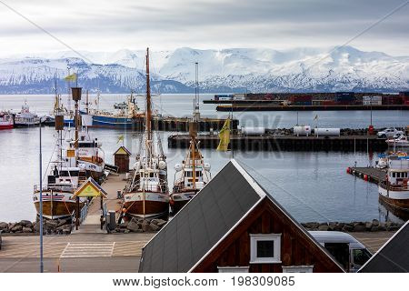 Historic Town Of Husavik, Iceland