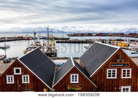 Historic Town Of Husavik, Iceland