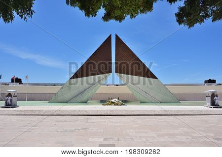 Monument Aos Combatentes Do Ultramar At Belem In Lisbon, Portugal