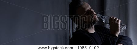 Man Abusing Alcohol