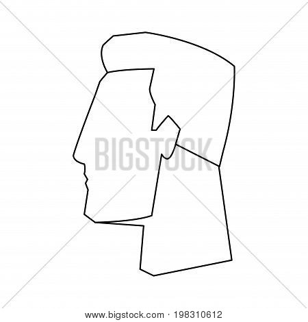 business man side view office worker manager vector illustration