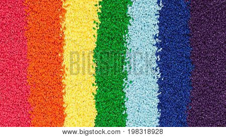 colored rice is the vertical lines in the colors of the rainbow