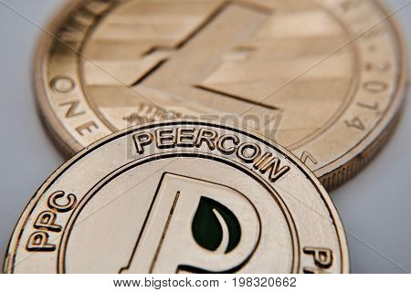 Gold Peercoin Coin