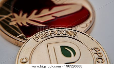 Gold Peercoin Coin