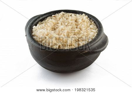 Whole Grain Brown Rice Cooked. Integral