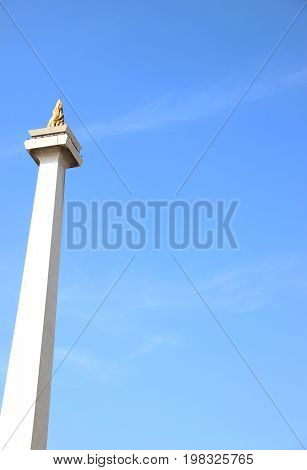 Monas National Monument in Central Jakarta Indonesia as Landmark
