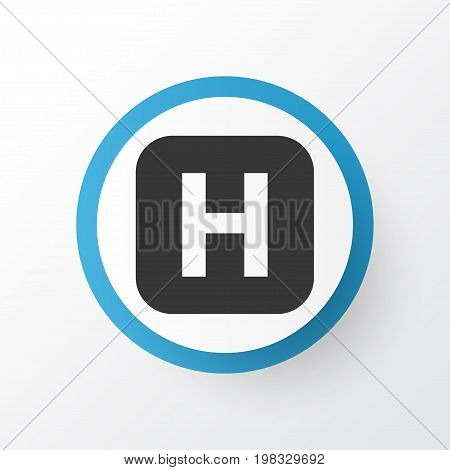 Premium Quality Isolated Hospital Element In Trendy Style.  Infirmary Icon Symbol.
