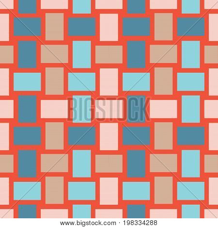 Geo seamless pattern in color Seamless woven wicker texture background Cane pattern Checkered motif Seamless background texture of crosshatched bold lines 