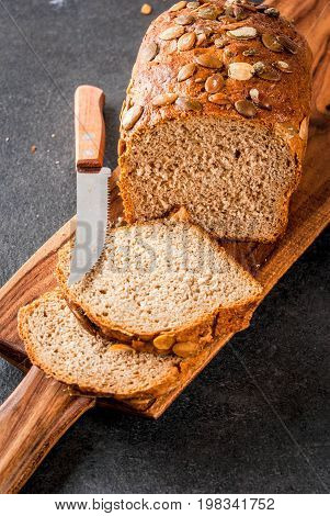 Homemade Bread With Pumpkin Seeds