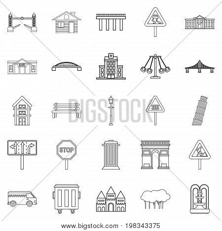 Mart icons set. Outline set of 25 mart vector icons for web isolated on white background