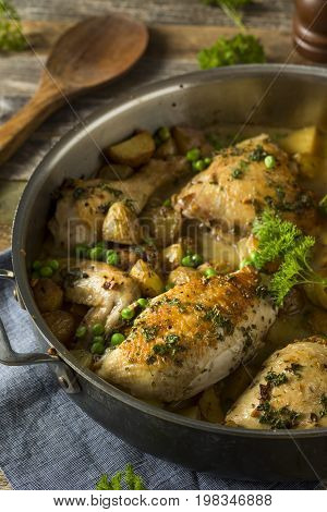 Homemade Baked Chicken Vesuvio