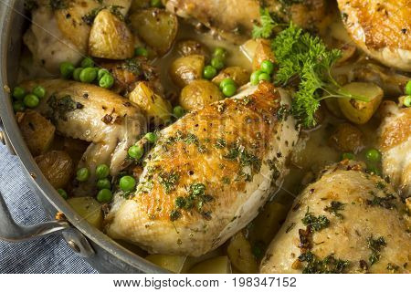 Homemade Baked Chicken Vesuvio
