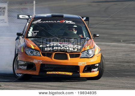 IRWINDALE, CA. - OCTOBER 16: Stephan Vedier competes at Toyota Speedway during Formula Drift round 7 on October 16th 2009 at the Toyota Speedway in Irwindale.