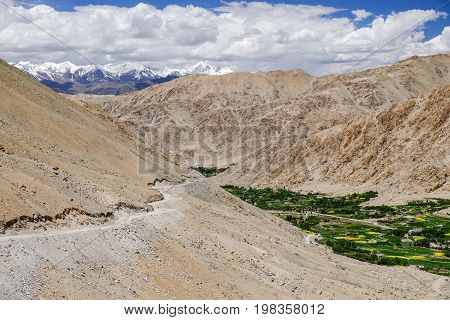 Landscape aroung Lake Pangong (Pangong Tso) in Ladakh, India