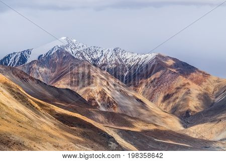Landscape around Lake Pangong (Pangong Tso) in Ladakh, India