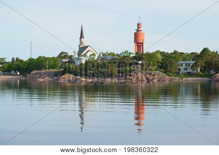 Hanko, Finland. Urban landscape on a June morning
