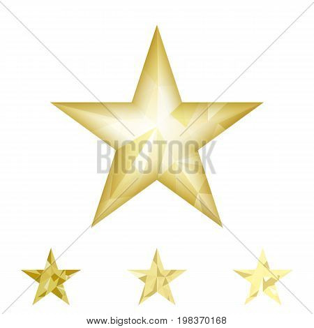 Gold Star Vector Background