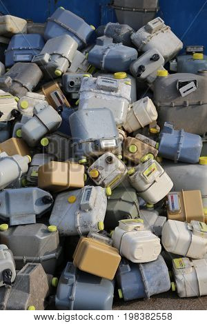 Discharged Gas Counters Into A Dump Of Hazardous And Polluting M