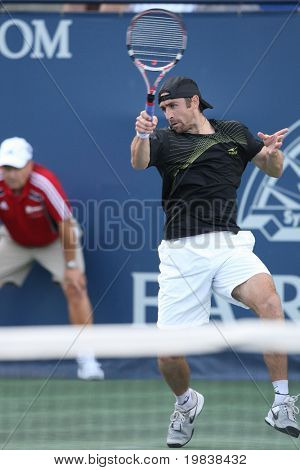 LOS ANGELES, CA. - 29 lipca: Benjamin Becker Niemiec (na zdjęciu) i [WC] James Blake USA gry