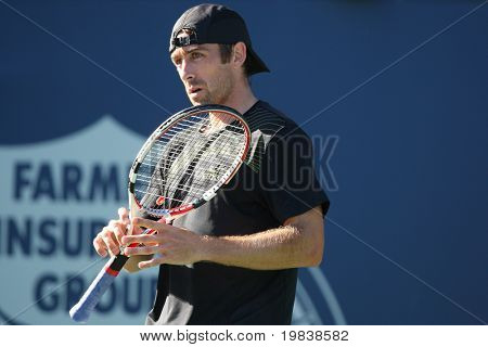 LOS ANGELES, CA. - 29 lipca: Benjamin Becker Niemiec (na zdjęciu) i [WC] James Blake USA gry